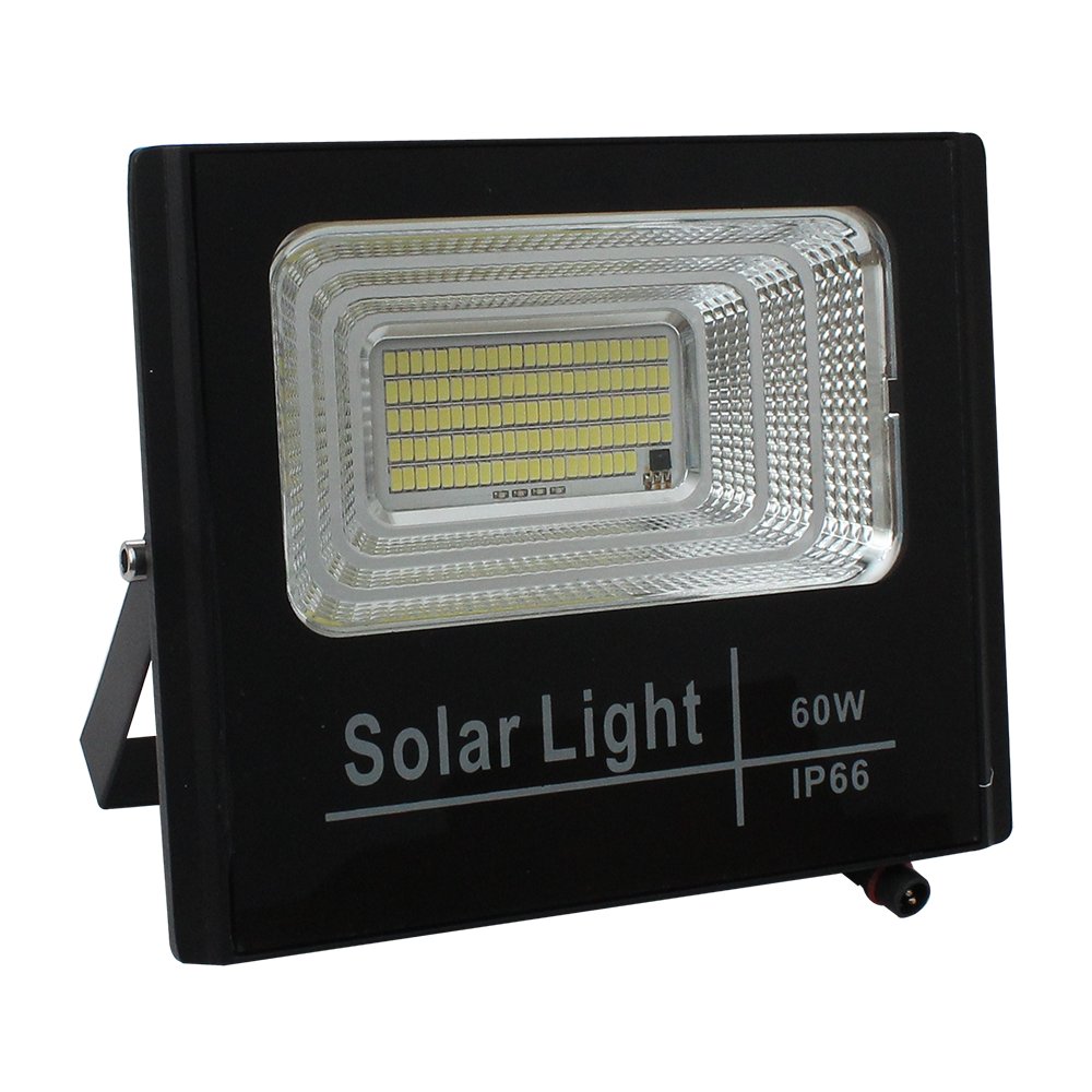 60W Solar Floodlights — Compact